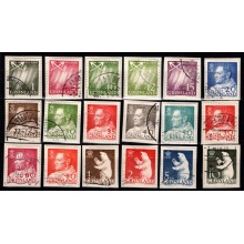 Tilbud, Grønland, parti med 18 forskellige mærker på små klip.